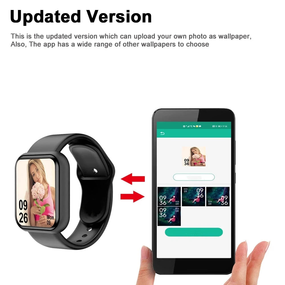 Smartwatch Men Women Wristwatches Smart Watch Message Fitness Monitor Bracelet Birthday Gift Electronic Clock For Android IOS    Home Decor Supply | Online Retail | ShoreShopper.com