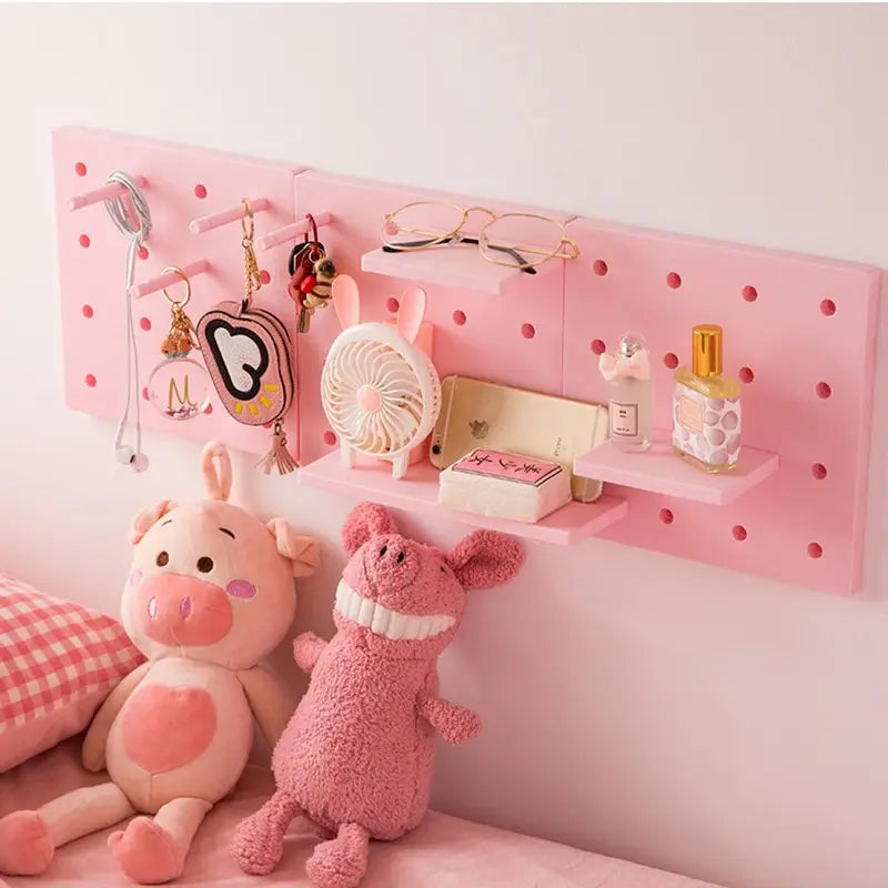 Home Decor Wall Shelves Decoration Hole Board Wall Storage Rack Storage Shelf Kitchen Bedroom Hanging Wall Shelves Wall Decor    Home Decor Supply | Online Retail | ShoreShopper.com