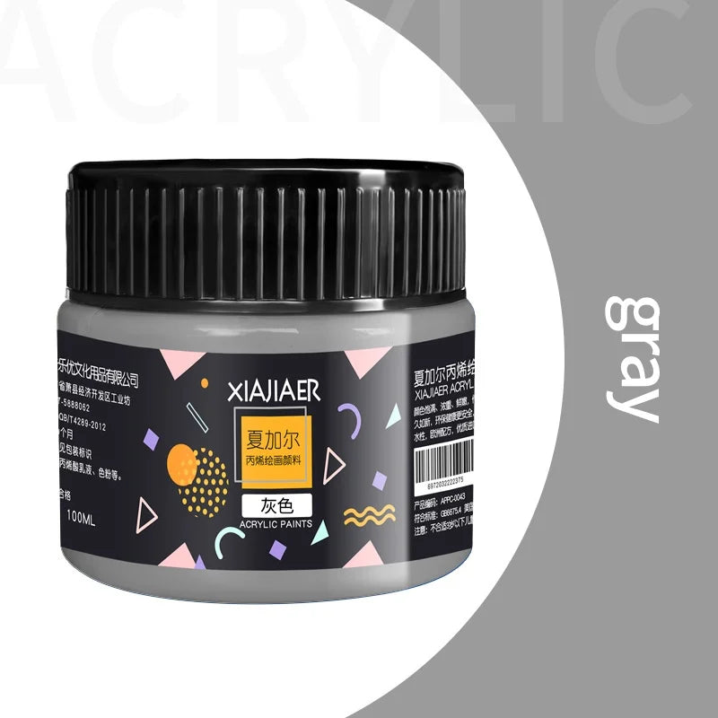 Acrylic paint 100ml hand-painted wall painting Graffiti Stone T-shirt tinned paint Studio multi-color acrylic paint    Home Decor Supply | Online Retail | ShoreShopper.com