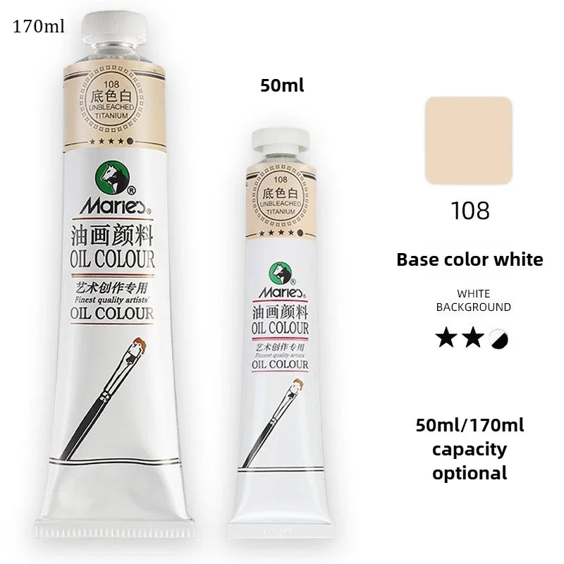 Marie's Oil Paint 170ML Oil Painting Art Creation Pigment Large Oil Paint Paint Single Commonly Used 24 Colors    Home Decor Supply | Online Retail | ShoreShopper.com