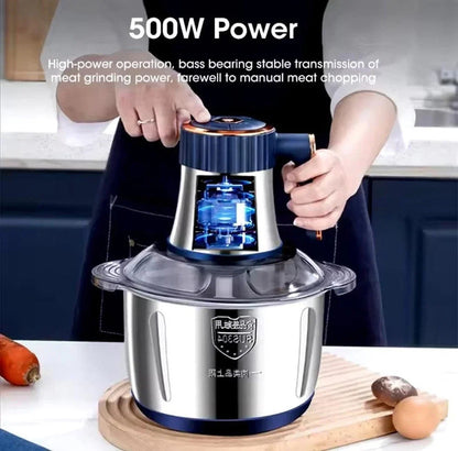 5L Electric Meat Grinders Multifunctional Vegetable Slicer Chopper 304Stainless Steel Food Processor Mixer Machine Kitchen Tool    Home Decor Supply | Online Retail | ShoreShopper.com