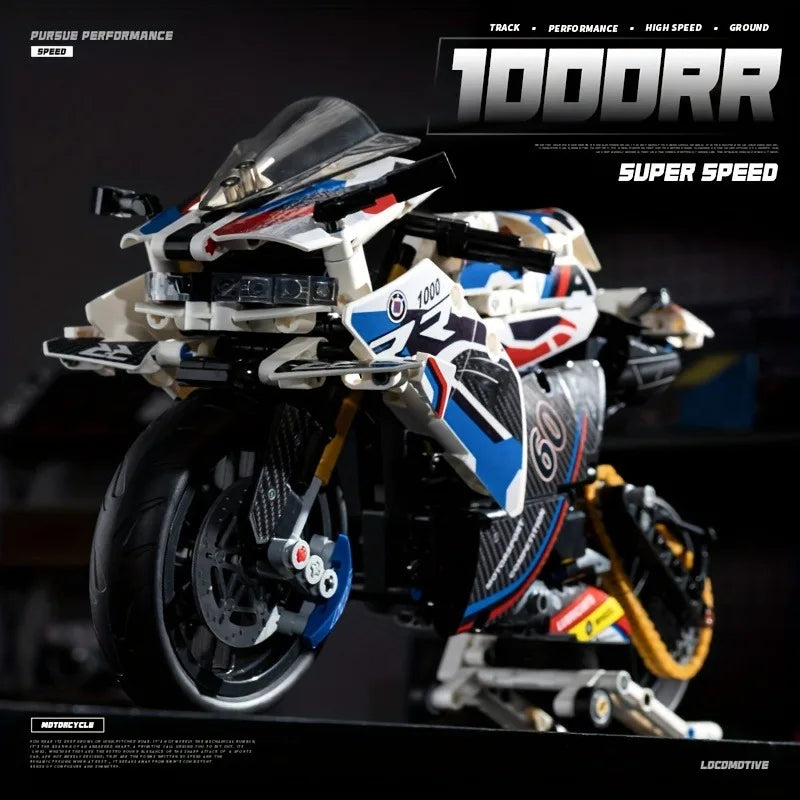 1:8 Motorcycle Building Blocks Set Super Motorbike Model Kit Technical Racing Kids Assembled Toys Gifts For Boys And Girls    Home Decor Supply | Online Retail | ShoreShopper.com