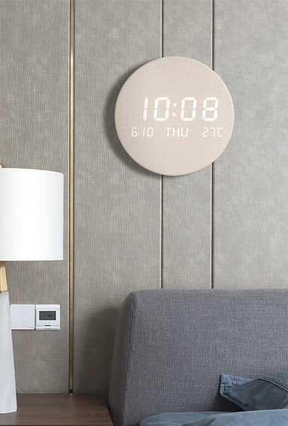 LED Digital Wall Clock Temperature Date Time Multi-function Display Living Room Home Bedroom Silent Clock Fashion Wall Clock    Home Decor Supply | Online Retail | ShoreShopper.com
