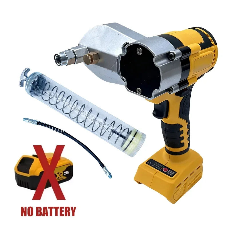 Fit Dewalt Brushless Electric Grease Gun LED Electric Oil Injector Fat Machine Electric Grease Gun Tools For 18V Battery - ShoreCo.Shop