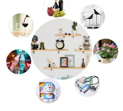 Floating Shelves for Wall Decor,Soild Wood Wall Mounted Shelf for Bathroom,Bedroom,Living Room Kitchen Storage&Decoration    Home Decor Supply | Online Retail | ShoreShopper.com