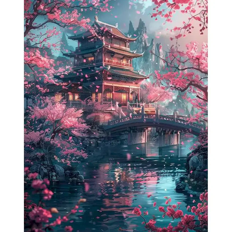 DIY Paint by Numbers Kit for Adults - Natural Scenery & Botanical Canvas Art    Home Decor Supply | Online Retail | ShoreShopper.com