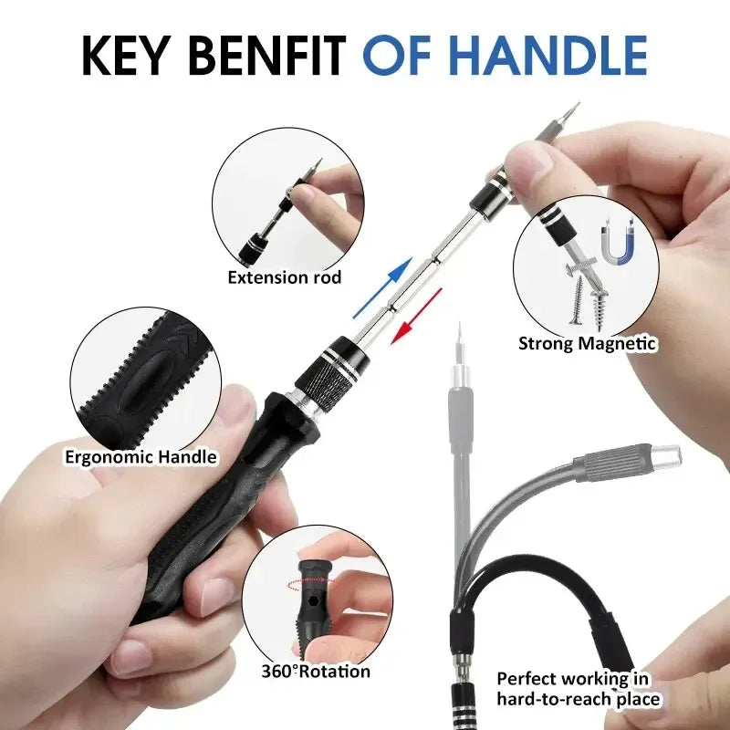 New 115 in 1 Professional Repair Tool Precision Screwdriver Set Magnetic Torx Hex Screw Driver Bits Kit for Xiaomi Mac PC iPhone    Home Decor Supply | Online Retail | ShoreShopper.com