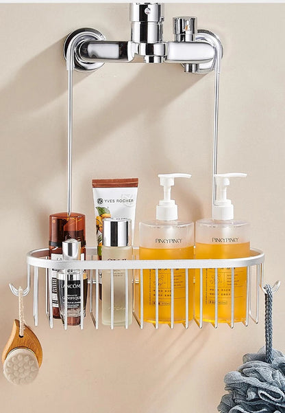 Aluminium Bathroom Shelf Without Drilling Shower Shelf Shelves Shampoo Holder Basket Storage Organizer Bathroom Accessories    Home Decor Supply | Online Retail | ShoreShopper.com