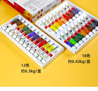 Professional 12/18/24 Colors 12 ML Tube Oil Paints Art For Artists Canvas Pigment Art Supplies Drawing Set    Home Decor Supply | Online Retail | ShoreShopper.com