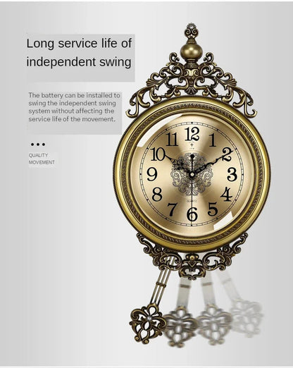 Large Luxury Gold Wall Clock Living Room Silent Creative Swing Wall watches Bedroom Quartz Clocks Wall Home Decor    Home Decor Supply | Online Retail | ShoreShopper.com