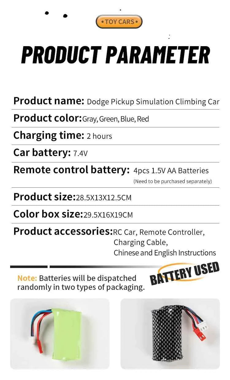 RC Car C8813 Full Proportional Throttle Pickup Truck Model Remote Control Toy 4WD Climbing Off-Road Rc Remote Control Car Gift