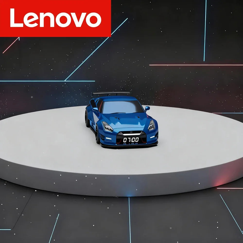 Lenovo New Hypercar-shaped Novelty Alarm Clock Realistic Engine Light Effects Portable Creative Desk Decor For Perfect Gift - ShoreCo.Shop