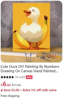 Canrichshop Black Cat Adult Paint by Number,Funny Bathing Cat Adults' Paint-by-Number Kits, Adults Beginners Unframed    Home Decor Supply | Online Retail | ShoreShopper.com