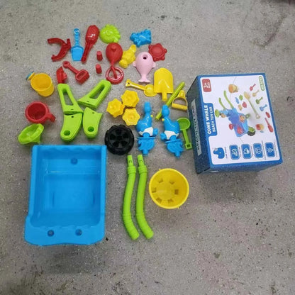 New beach water play cart, bulldozer, children's outdoor toys, beach water play outdoor beach toys