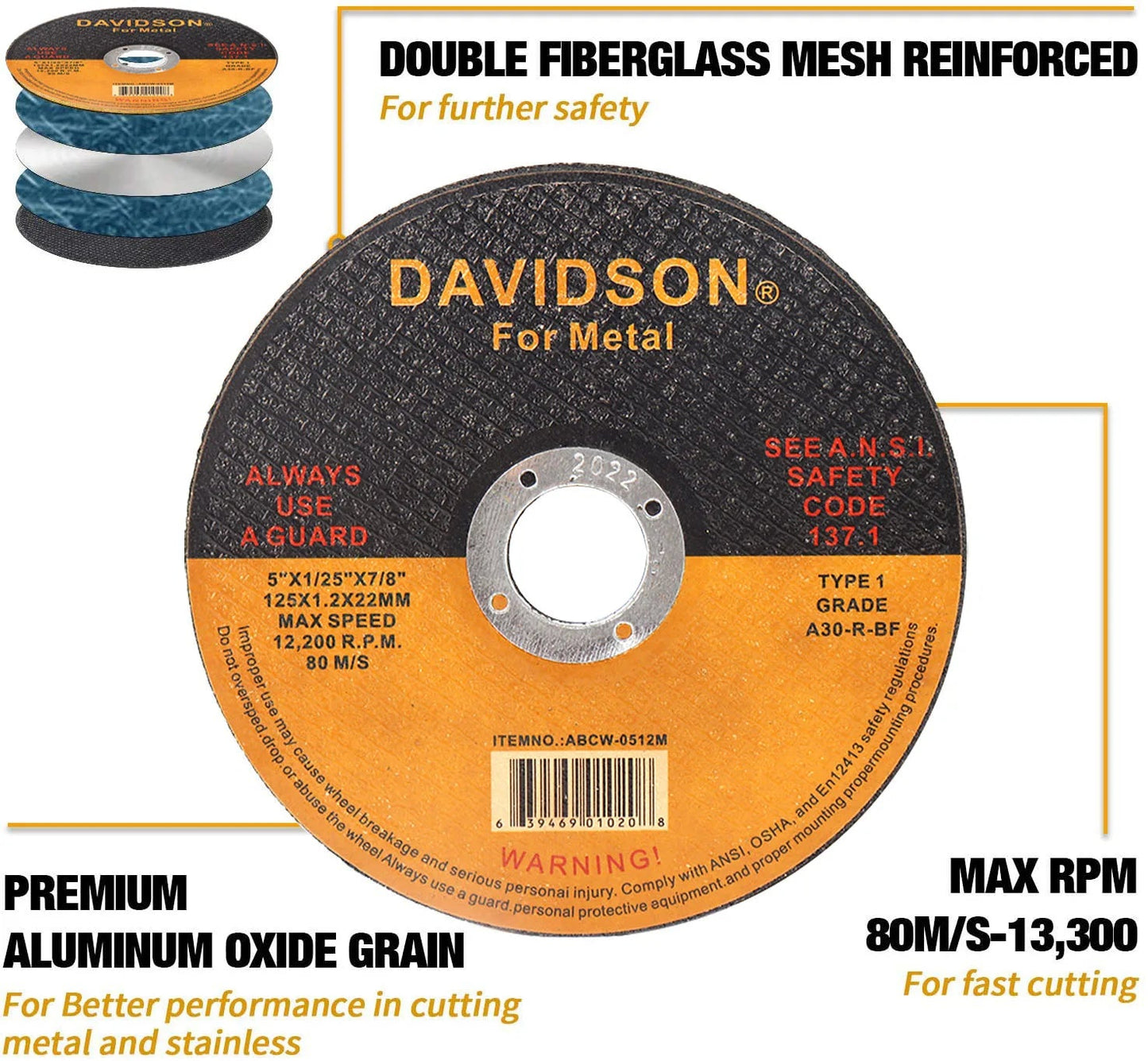 125mm Cut Off Wheel 5 " Metal Cutting Disc Angle Grinder Rotary Circular Saw Disc for Metal Stainless Steel Iron Cutting 1-30pcs    Home Decor Supply | Online Retail | ShoreShopper.com