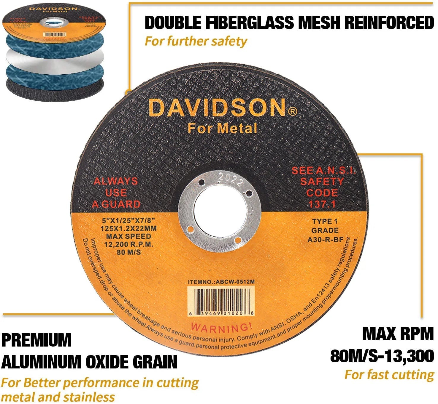 125mm Cut Off Wheel 5 " Metal Cutting Disc Angle Grinder Rotary Circular Saw Disc for Metal Stainless Steel Iron Cutting 1-30pcs    Home Decor Supply | Online Retail | ShoreShopper.com