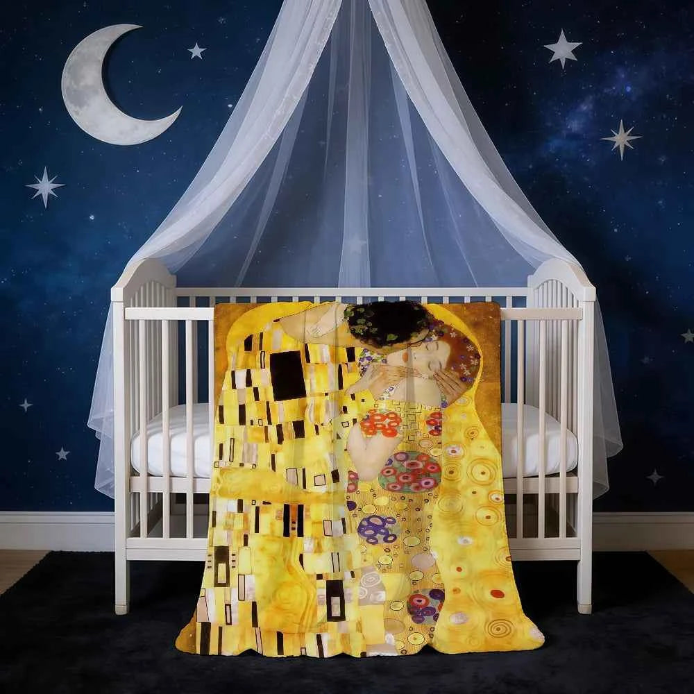 Blanket Super Warm Comfortable Plush Throw K-Klimt Blanket G-Gustav Kiss Child Home Sofa Bedroom The Gift