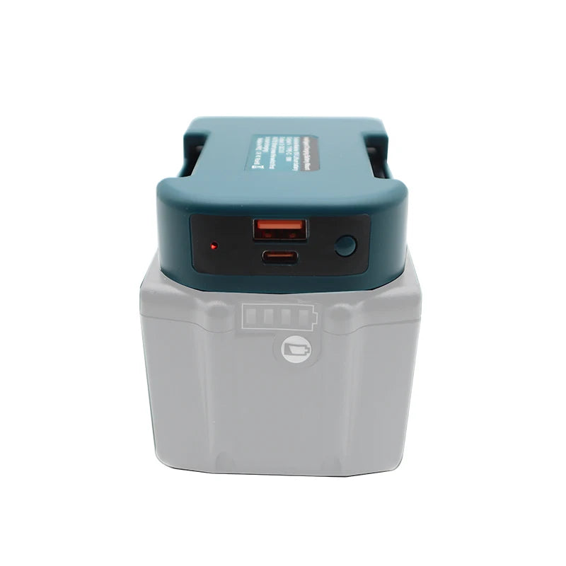 Li-ion Battery Parts Adapter For DEWALT 20V DCB200 For Makita 18V BL1830 Lithium Batteries Case Type C USB Power Bank Charger    Home Decor Supply | Online Retail | ShoreShopper.com