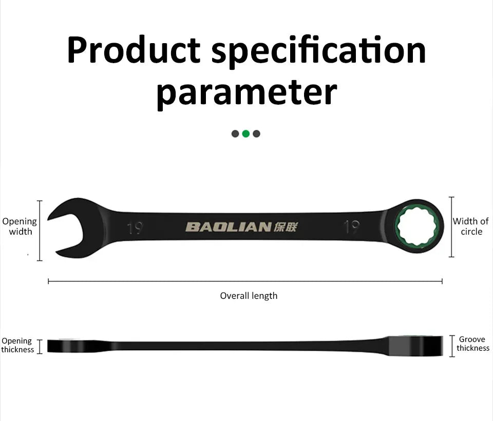 Dual-Purpose Wrench Fast Plum Blossom Ratchet Wrench Industrial Grade 72 Tooth Labor-Saving, Fast and Durable Dual-use Wrench    Home Decor Supply | Online Retail | ShoreShopper.com
