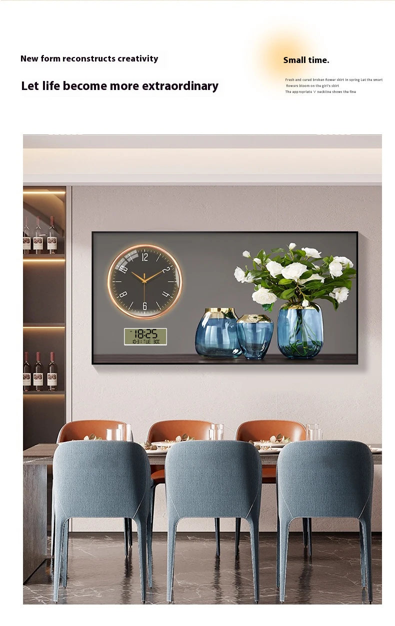 Large Size Aluminum alloy framed Artwork Wall Clock, Luxurious Muted Quartz Clock for Home Decor,living Room,bed Room Décor    Home Decor Supply | Online Retail | ShoreShopper.com