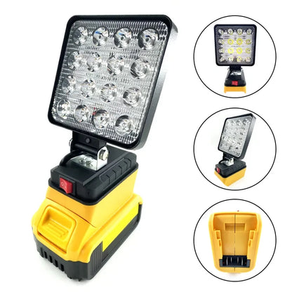 3/4 Inch LED Work Light for Makita/Dewalt/Milwaukee 18V Li-ion Battery Portable Flashlight Emergency Tool Lamp Camping Lamp - ShoreCo.Shop