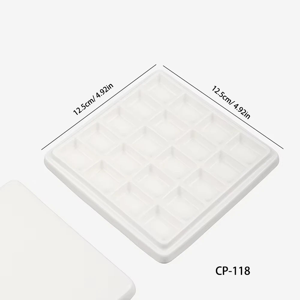 Artsecret 1 pc Simple White Ceramic Multi-Compartment Palette Pigment Mixing Palette Art Supplies Multiple Variants Available    Home Decor Supply | Online Retail | ShoreShopper.com