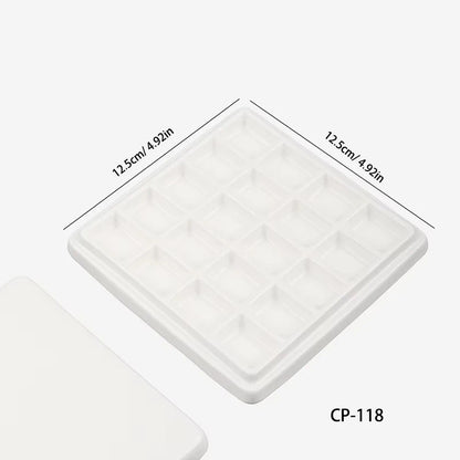 Artsecret 1 pc Simple White Ceramic Multi-Compartment Palette Pigment Mixing Palette Art Supplies Multiple Variants Available    Home Decor Supply | Online Retail | ShoreShopper.com
