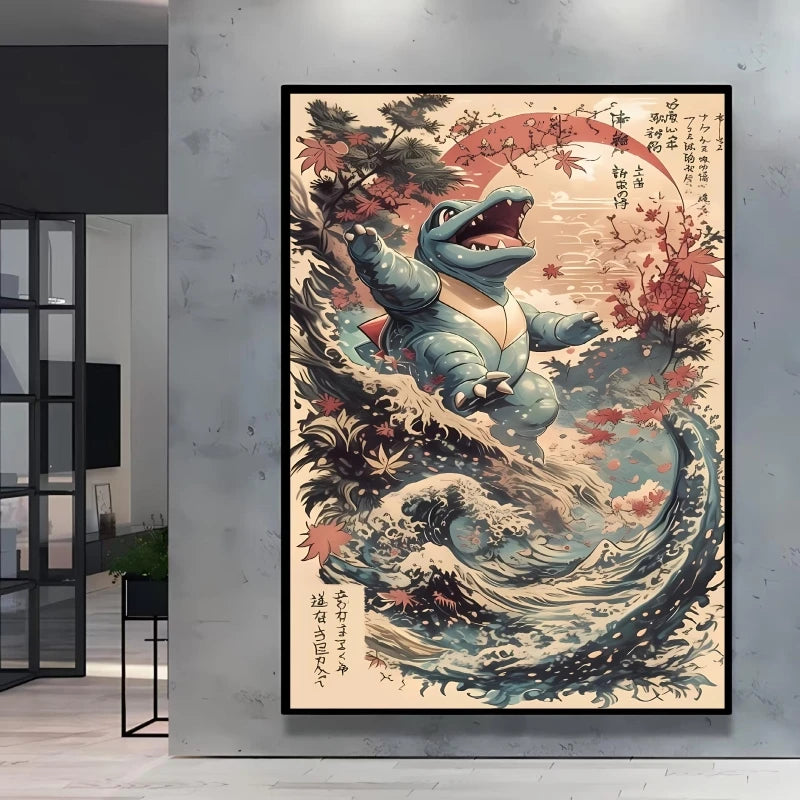 High Quality Pokemon Arcanine Pikachu Wall Painting with Unique Designs and Gorgeous Colors Adding A Touch of Brightness To Wall    Home Decor Supply | Online Retail | ShoreShopper.com