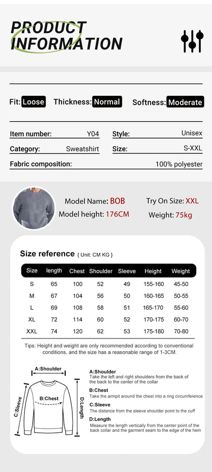 Famous Paris Tower Pattern Sweatshirt Men O-Neck Clothes Autumn Fleece Retro Pullover Loose Unisex Colour Fashion Streetwear    Home Decor Supply | Online Retail | ShoreShopper.com