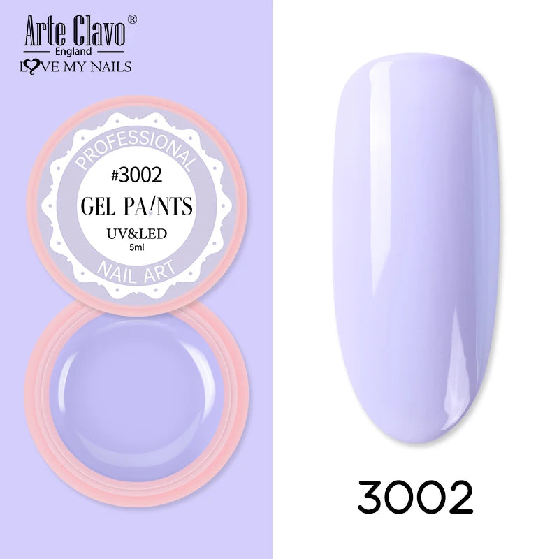 Arte Clavo Painting Gel 72 Colors 5ml Professional Nail Paint Color Gel Polish For Nail Art UV Gel Lacquer Gel Top Coat Manicure    Home Decor Supply | Online Retail | ShoreShopper.com