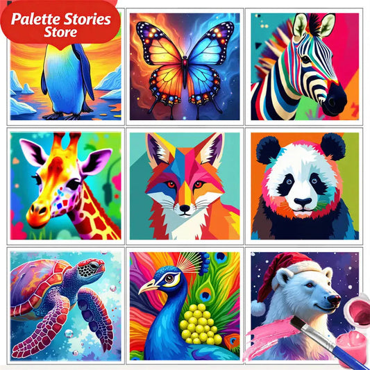 Painting by Number Kits Colorful Penguin Sunset Surreal Artwork  Oil Drawing Animal Artcraft Handpaint Home Decoration-frameles    Home Decor Supply | Online Retail | ShoreShopper.com