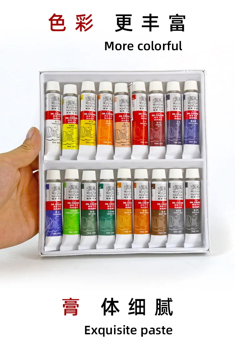 Professional 12/18/24 Colors 12 ML Tube Oil Paints Art For Artists Canvas Pigment Art Supplies Drawing Set    Home Decor Supply | Online Retail | ShoreShopper.com