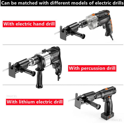 Portable Reciprocating Saw Adapter Electric Drill Modified Electric JigSaw Curve Saw Power Tool for Wood PVC Steel Pipe Cutting    Home Decor Supply | Online Retail | ShoreShopper.com