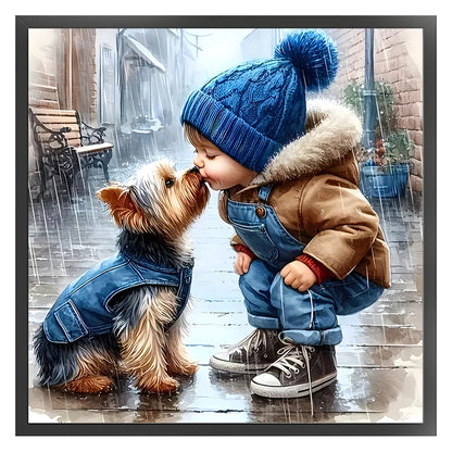Full Embroidery Eco-cotton Thread 11CT Printed Boy Cross Stitch Kit Art 40x40cm    Home Decor Supply | Online Retail | ShoreShopper.com