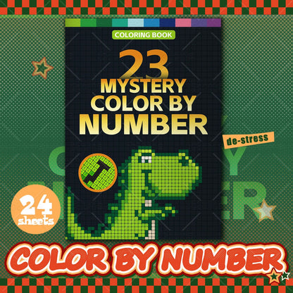 MYSTERY COLOR BY NUMBER Cartoon Animal artwork by digital adult Coloring Book DIY Painting Drawing Coloring By Num    Home Decor Supply | Online Retail | ShoreShopper.com