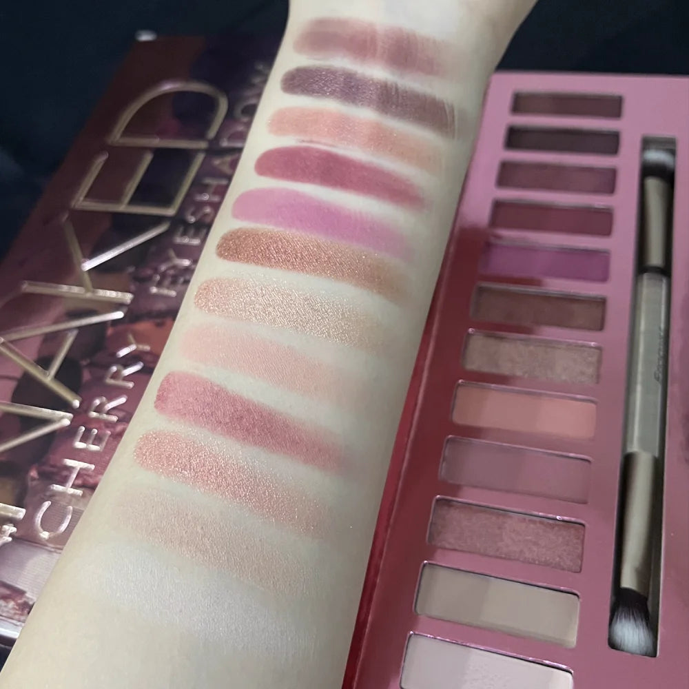 12 Colors Eyeshadow Palette Long Lasting Easy Makeup Brown Eyeshadow Palette Pink Eyeshadow Palette - ShoreCo.Shop