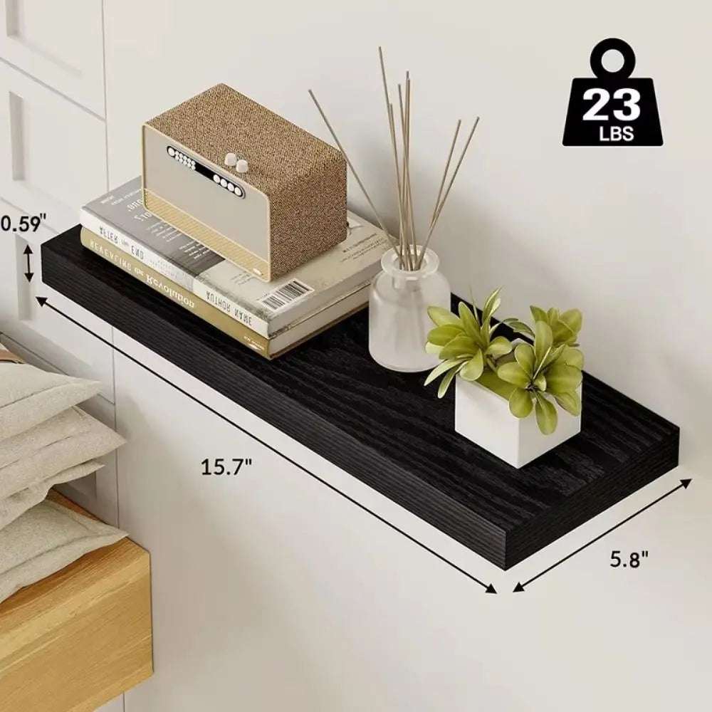 Solid Wood Solid Wooden Floating Shelves Wall Mounted Storage Rack Wall Mounted Bookshelf Floating Design Book Shelf    Home Decor Supply | Online Retail | ShoreShopper.com