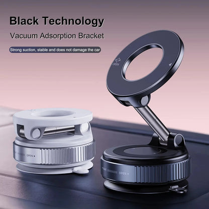 Car Mount Electric Vacuum Magnetic Holder Foldable Strong Suction Stand For Cell Phone For iphone 12 13 14 15 16 Live Streaming    Home Decor Supply | Online Retail | ShoreShopper.com