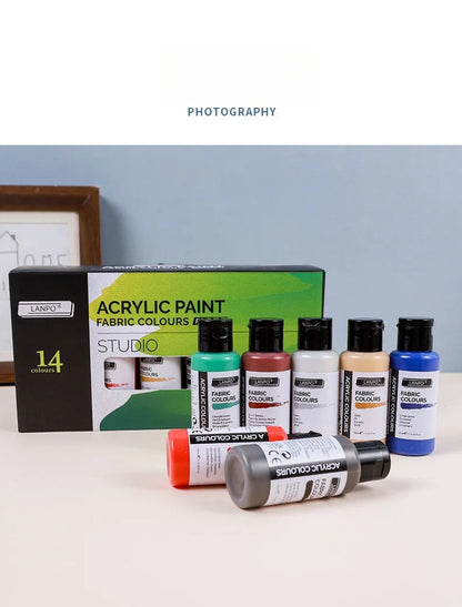 14-color /60ml paint set, beginner's art supplies for painting and doodling, paint palette, brush combination    Home Decor Supply | Online Retail | ShoreShopper.com