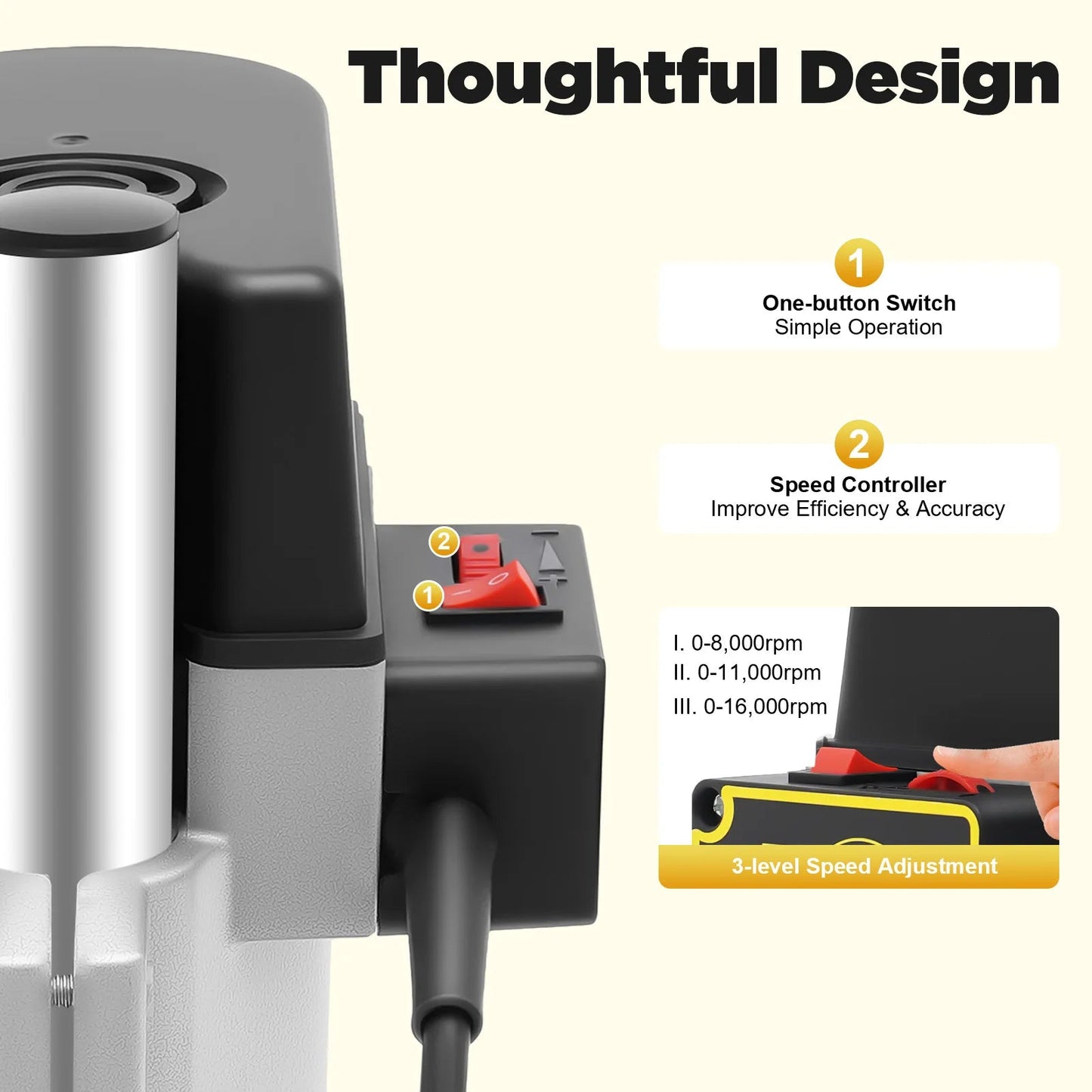 340W Portable Benchtop Drill Press, High-precision 3 Speed Adjustable Mini Portable Electric Bench Drill Stand for Iron Wood    Home Decor Supply | Online Retail | ShoreShopper.com
