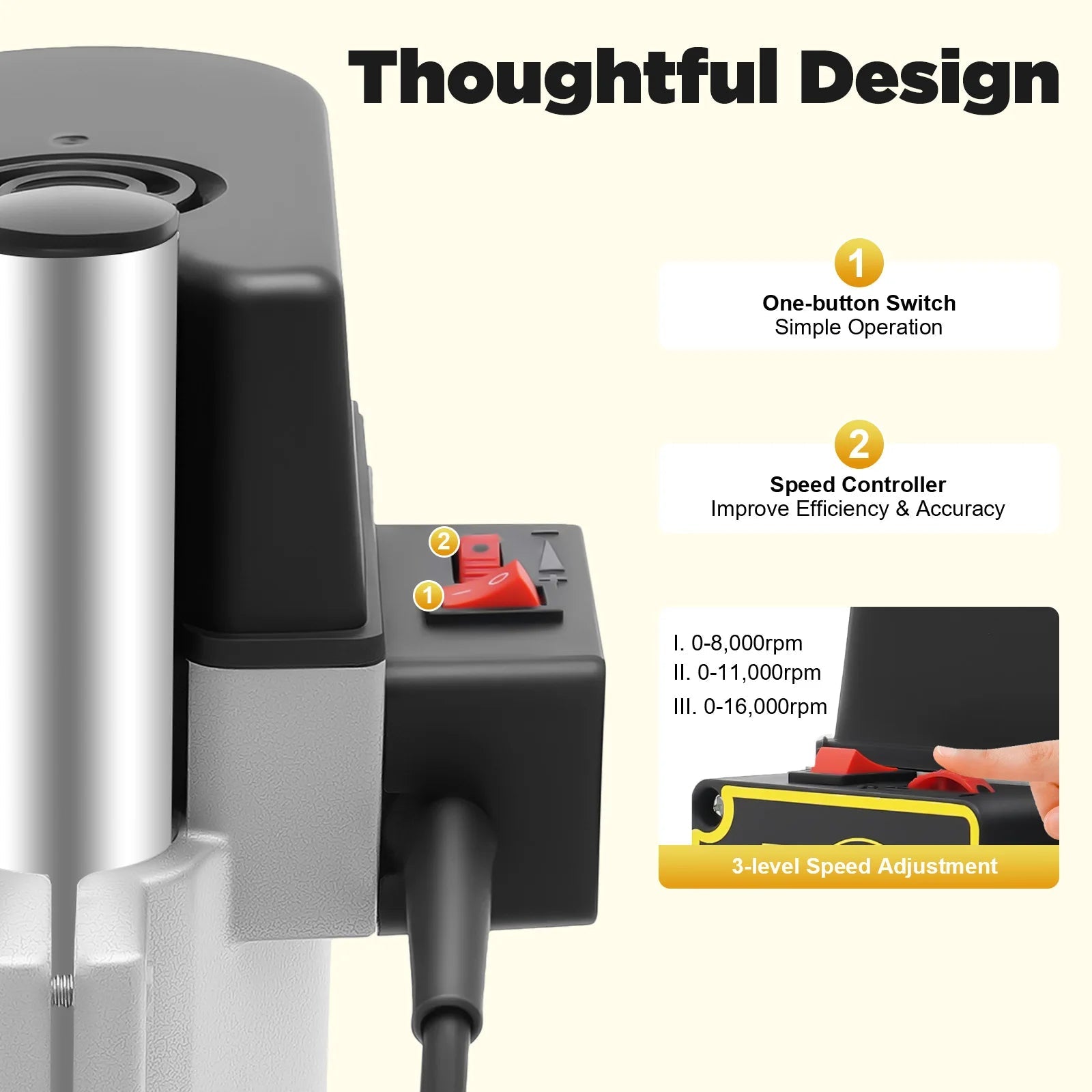 340W Portable Benchtop Drill Press, High-precision 3 Speed Adjustable Mini Portable Electric Bench Drill Stand for Iron Wood    Home Decor Supply | Online Retail | ShoreShopper.com