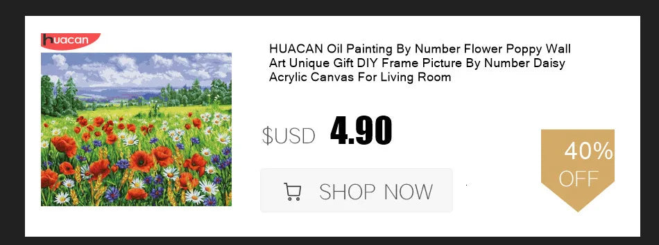 HUACAN Paint By Number Fruit Flower DIY Drawing Canvas Handpainted Pictures By Number Still Life Home Decoration    Home Decor Supply | Online Retail | ShoreShopper.com