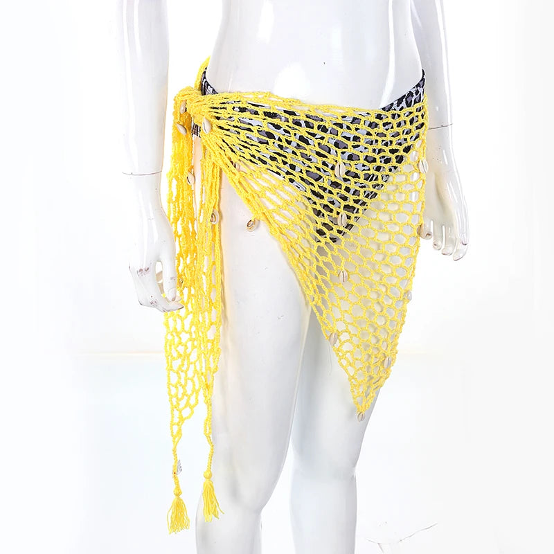 Women Beach Weave Hand Crochet Wrap Shawls Sexy Bikini Cover Up Sunscreen Nets Skirt Mesh Tunic Pareo Beachwear hot    Your Coastal Marketplace | Shoreshopper.com