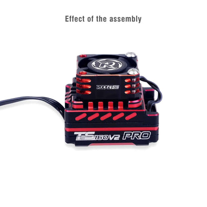 ROCKET-RC 25/30/35/40/50mm V2 Metal Cooling Fan 32000/28000/21000/16000/10000RPM for 1/8 1/10 1/12 RC Car 540/550/3650 Motor ESC