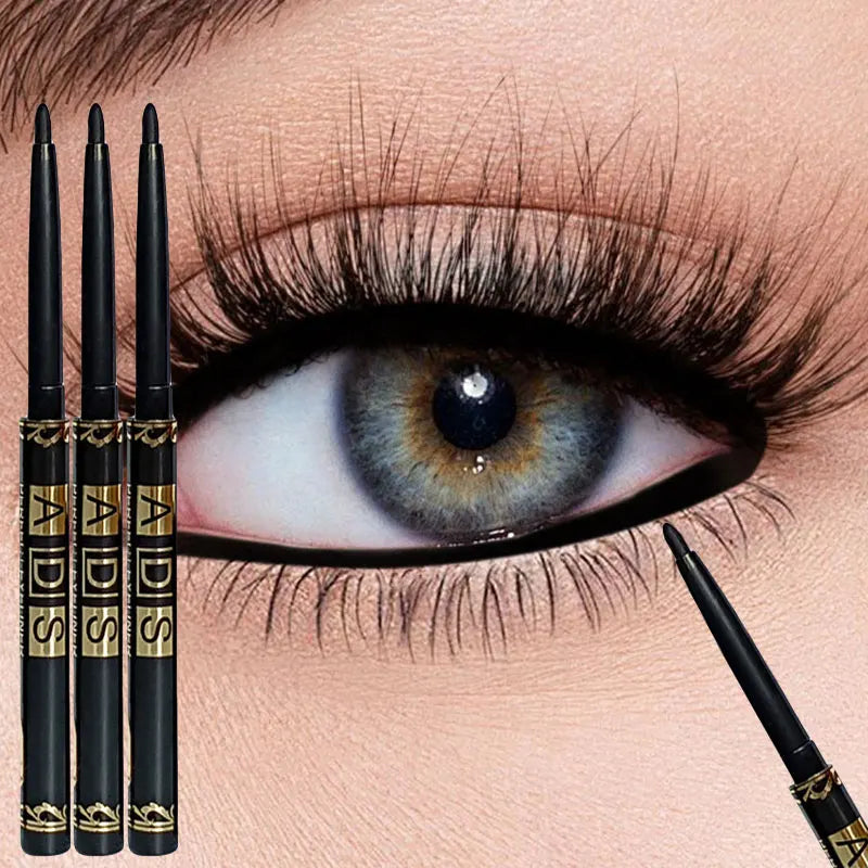 3PCS/9PCS Long-Lasting Waterproof Black Eyeliner Pencil -Smudge-Proof Sweat-Resistant for Bold Eye Makeup, ldeal Gift - ShoreCo.Shop