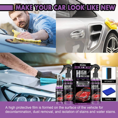 3 In 1 Car Ceramic Coating Spray High Protection Shine Armor Ceramic Car Wash Car Shield 30/100ml Polishing Spraying Wax Tools    Home Decor Supply | Online Retail | ShoreShopper.com