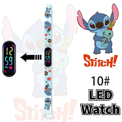 Disney Stitch Digital Kids' Watches Anime Figures LED Luminous Watch Touch Waterproof Electronic Sports Watch Kids Birthday Gift    Home Decor Supply | Online Retail | ShoreShopper.com