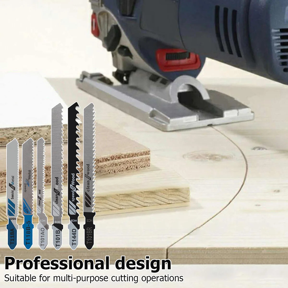 10/50pcs Jig Saw Blade Set T-shank Jigsaw Blade Wood Thin Metal Cutting Tool for DEWALT/Bosch/Hitachi/Makita/Milwaukee/Metabo - ShoreCo.Shop