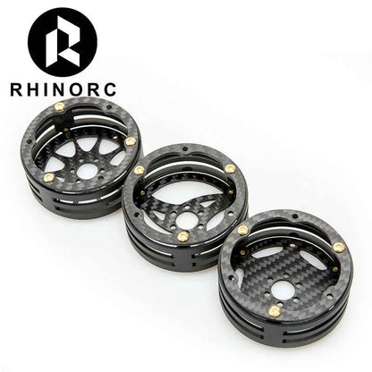 RhinoRC 2.2 inch Narrow Carbon Fiber Aluminum Pro LightWeight RC Car Crawler Wheel Pro Shafty MOA