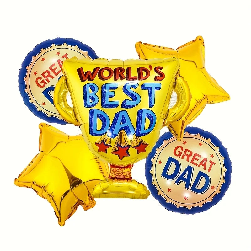 1set Large Best Dad Trophy Foil Balloons Spanish Father's Day Trophy Balloons Father's Day Party Decorations Dad Favorat Gifts    Your Coastal Marketplace | Shoreshopper.com